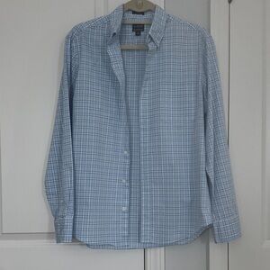J. Crew Blue Checkered Men's Shirt